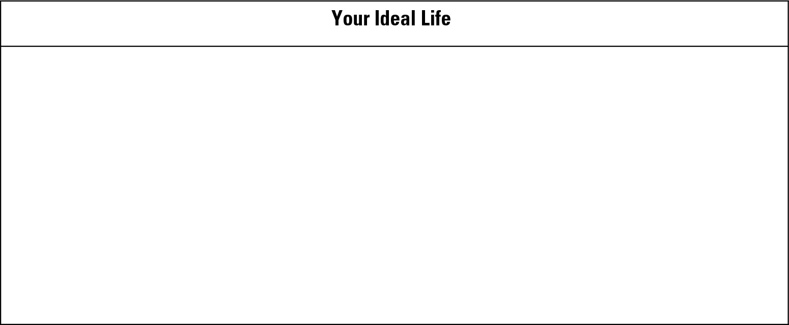 Worksheet 16-1: Describing your life picture.